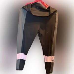 Adidas women’s Black and Pink Leggings
